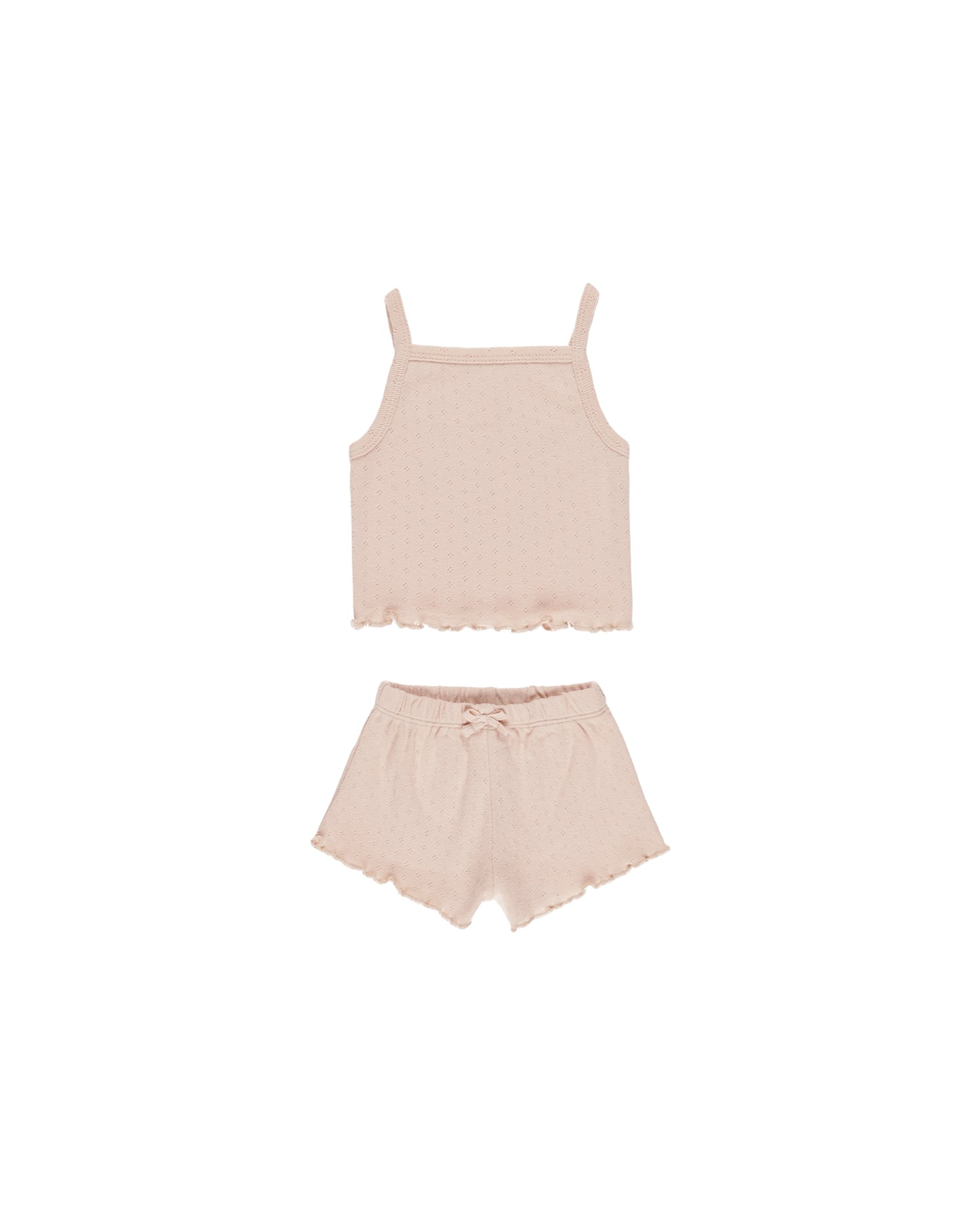 pointelle tank + shortie set