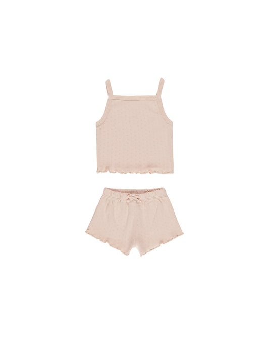 pointelle tank + shortie set