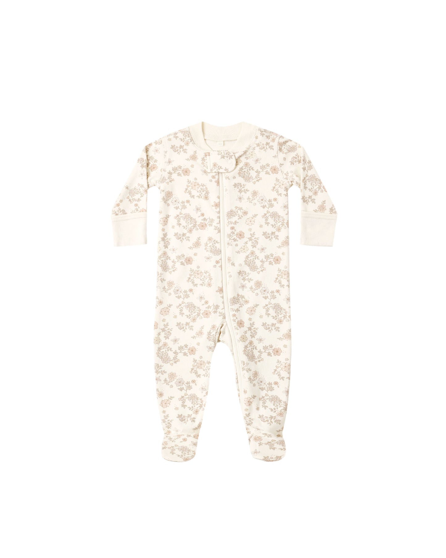 zip long sleeve sleeper footie