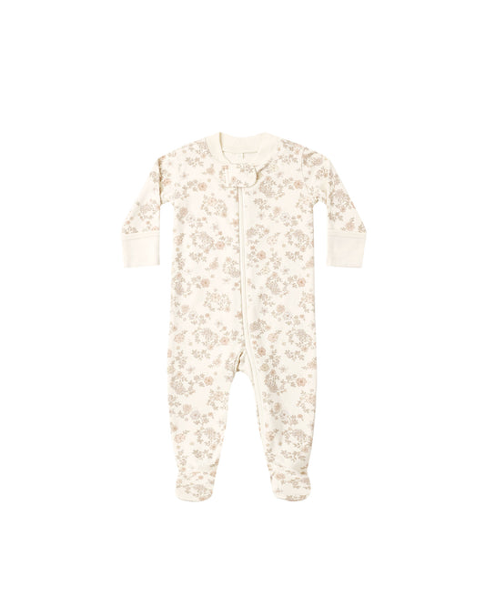 zip long sleeve sleeper footie