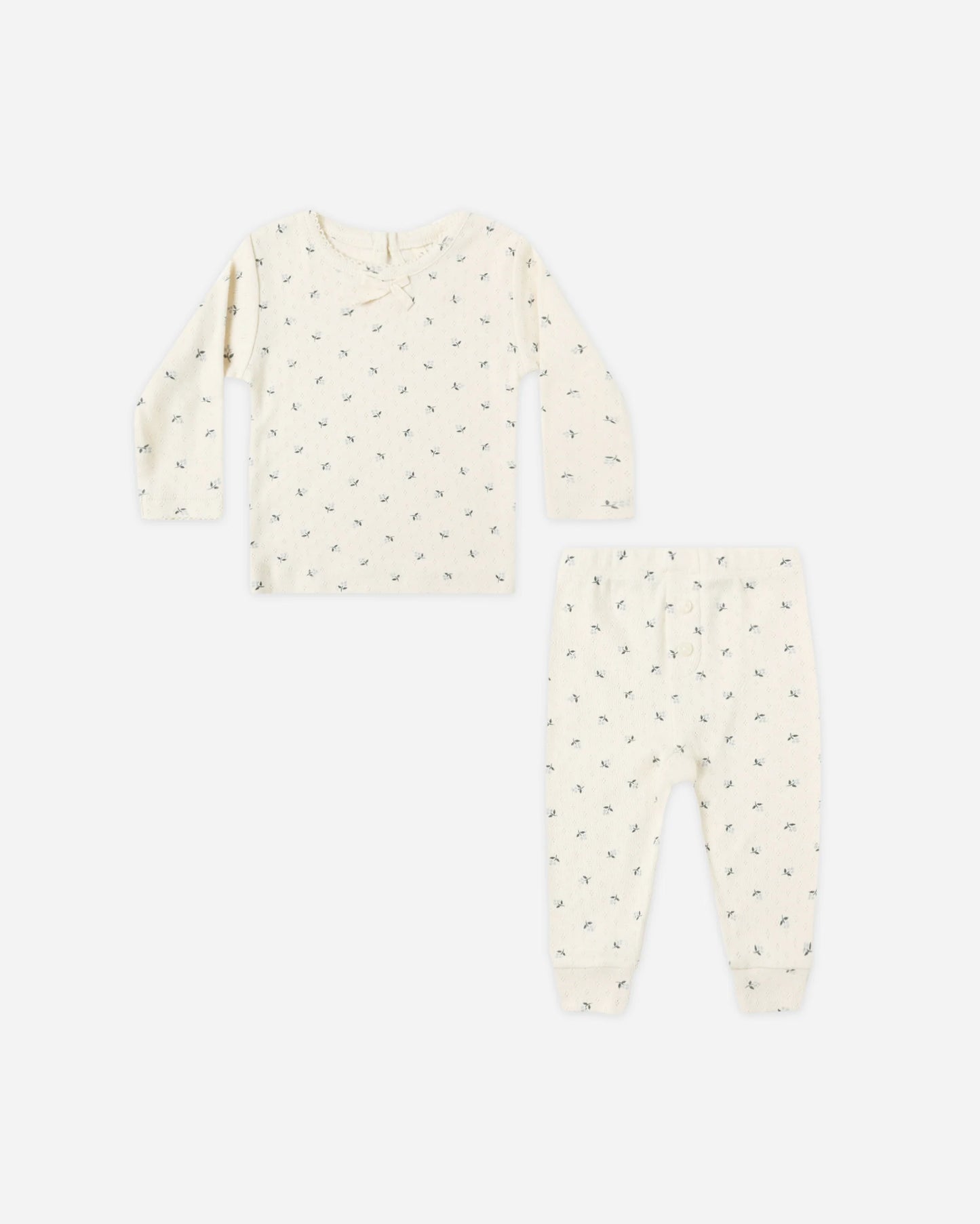 pointelle long sleeve tee + legging