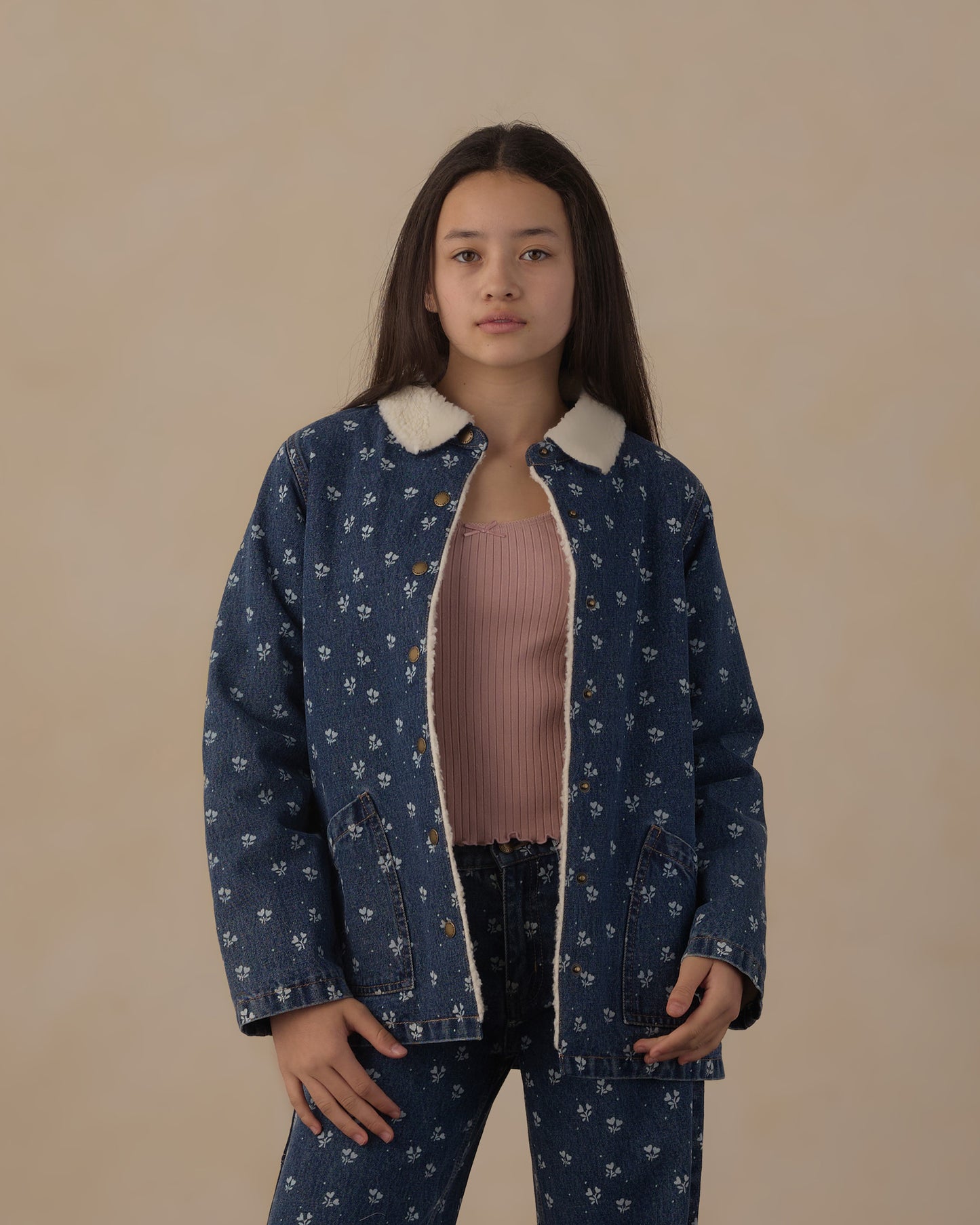teen long chore coat
