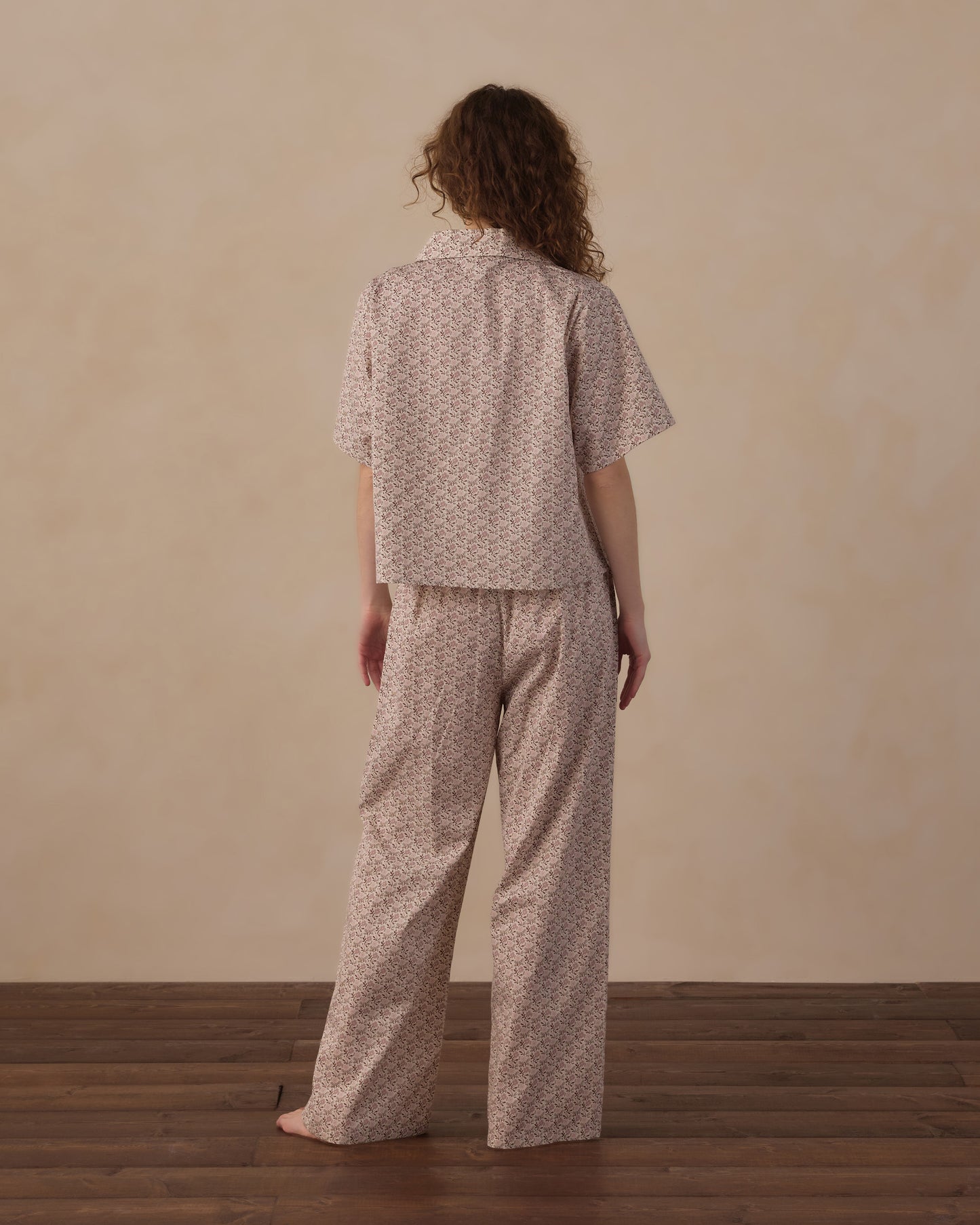 women's woven pajama set