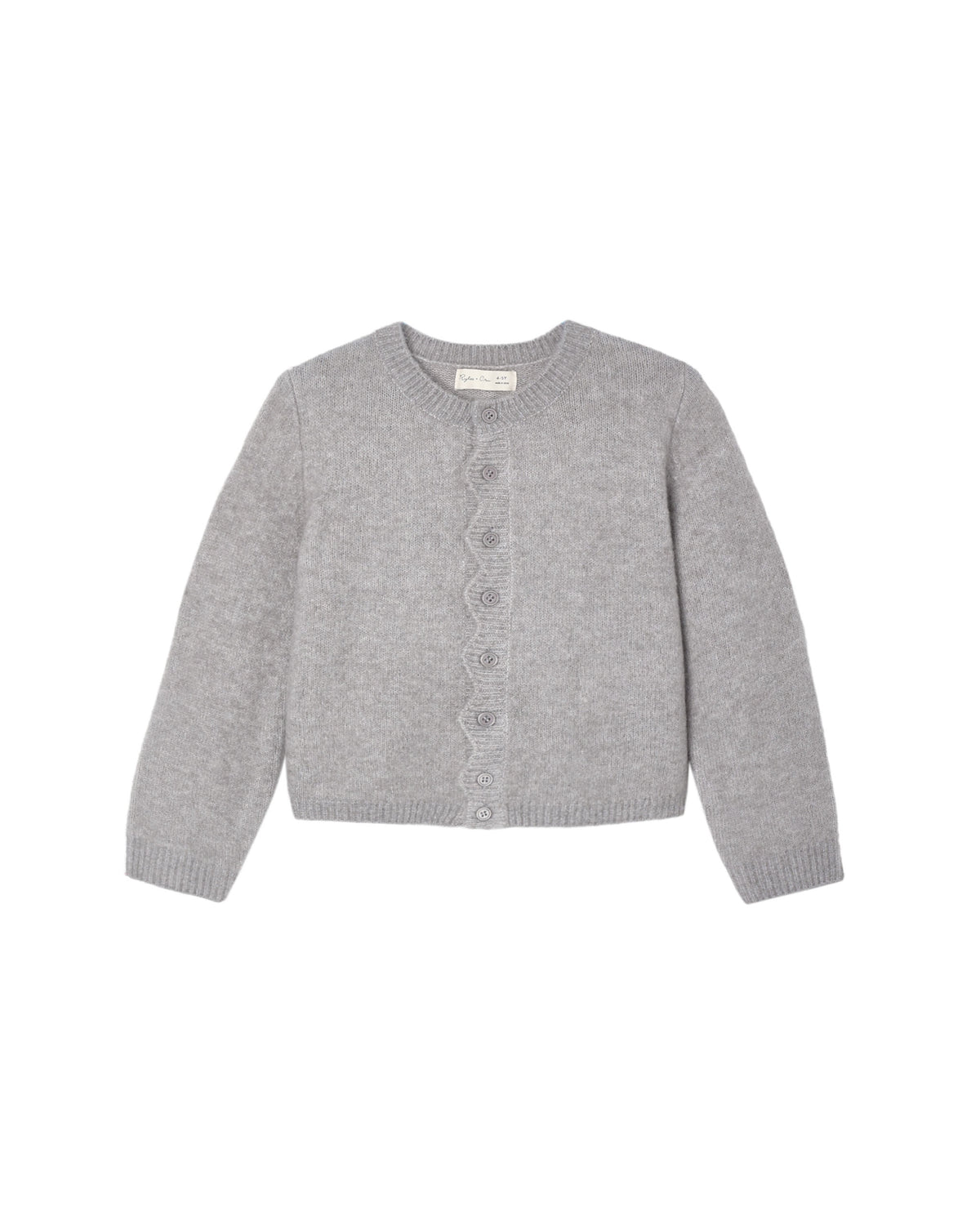 scallop cardigan