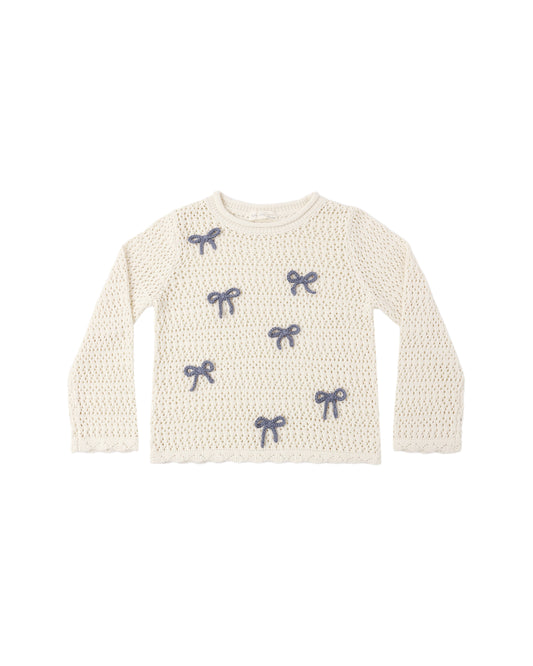 crochet knit pullover