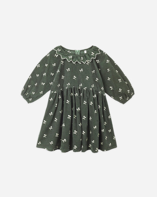freya dress blossom embroidery