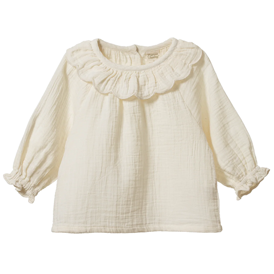 ruffle cameron blouse