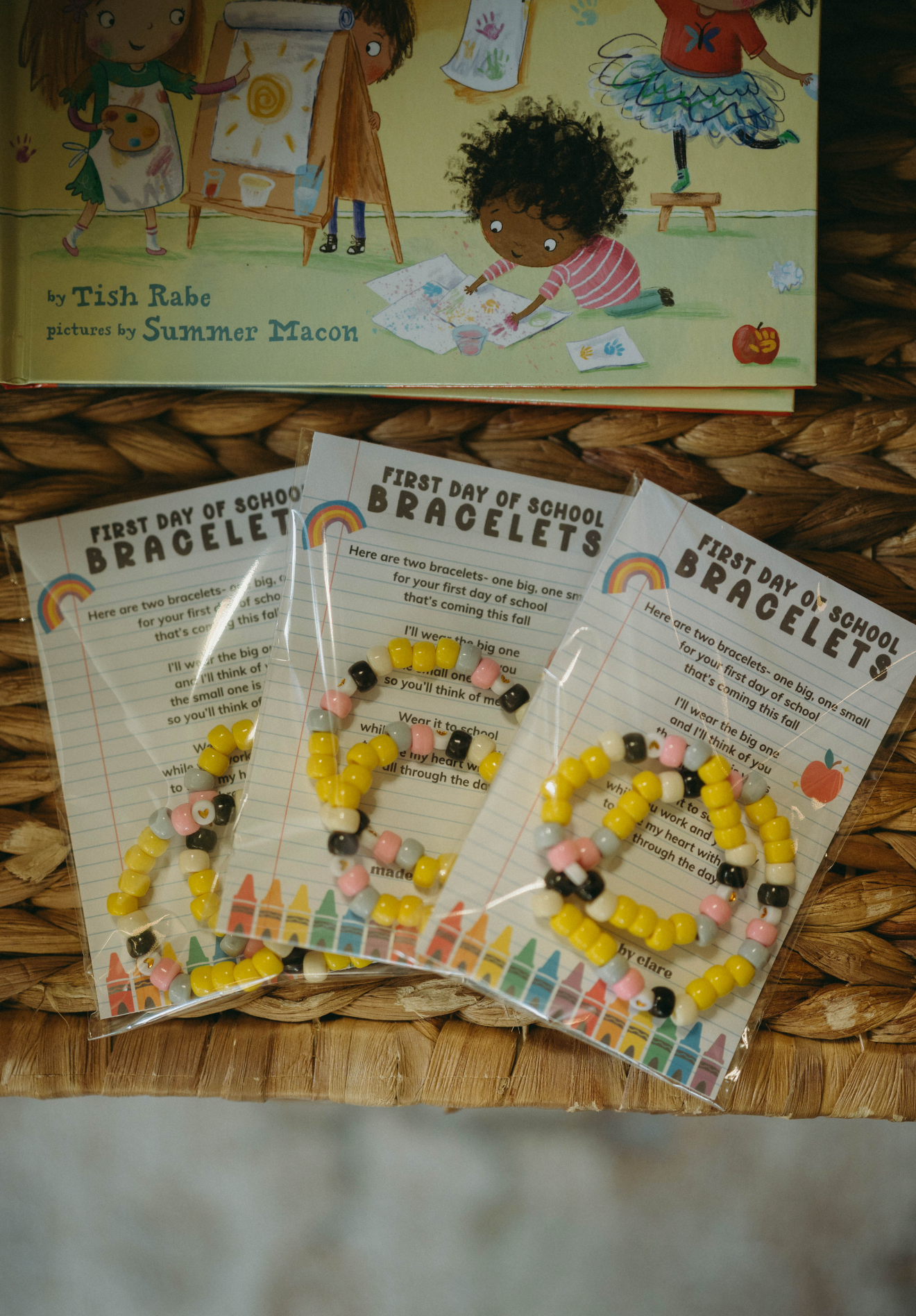 first day of school bracelets