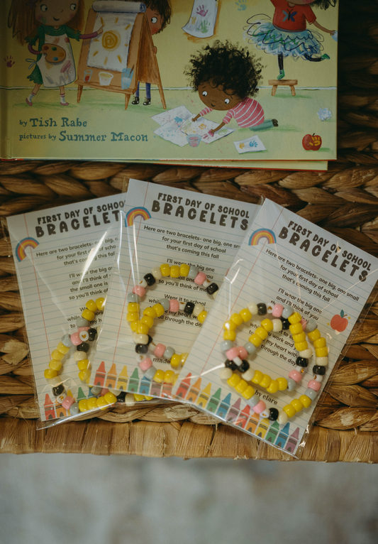 first day of school bracelets