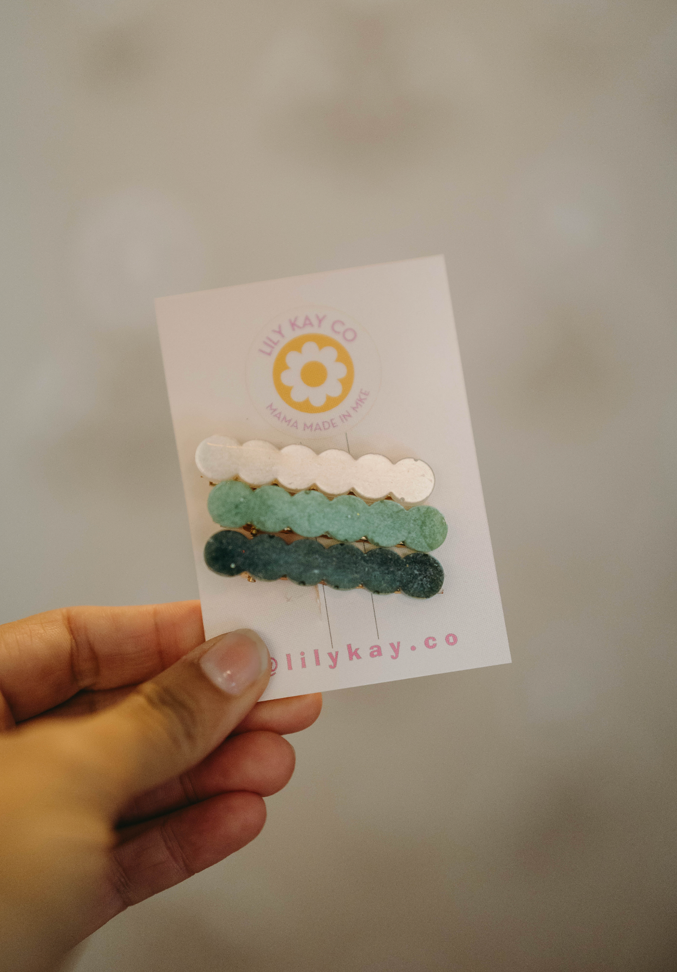 scallop hair clips