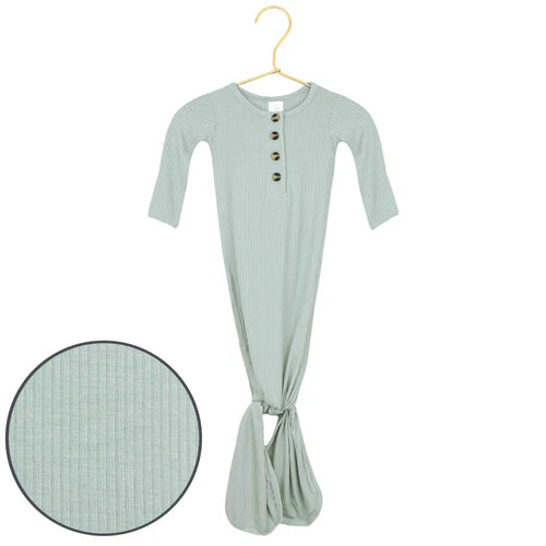 bailey ribbed knotted gown