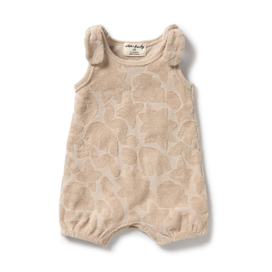 organic terry playsuit