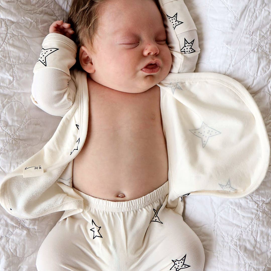 stars skin-to-skin footie