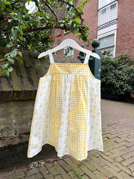 ann dress: floral yellow