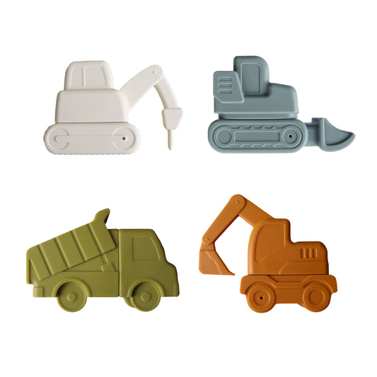 construction silicone bath toy set