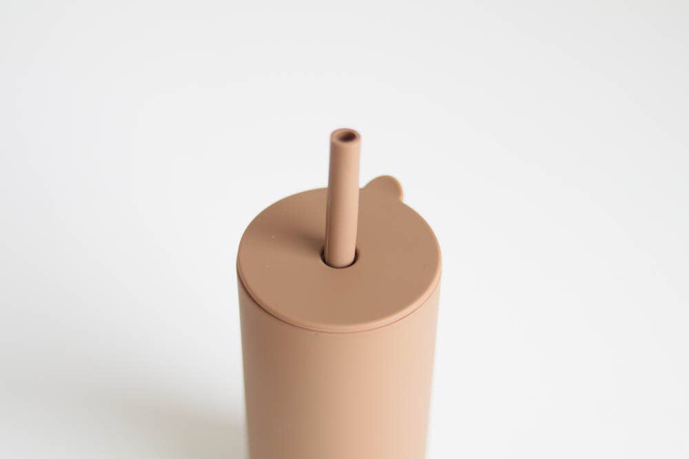 kid silicone straw cup