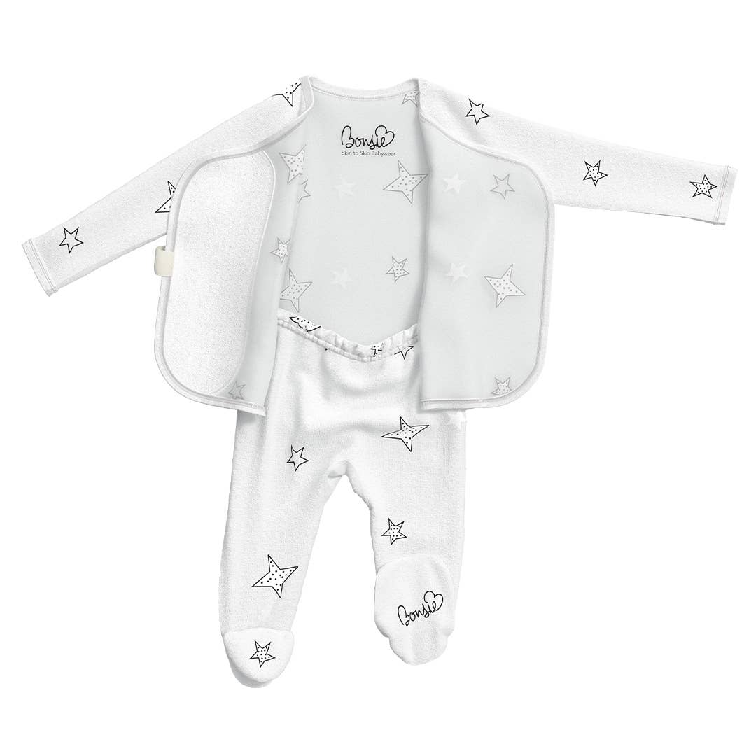stars skin-to-skin footie