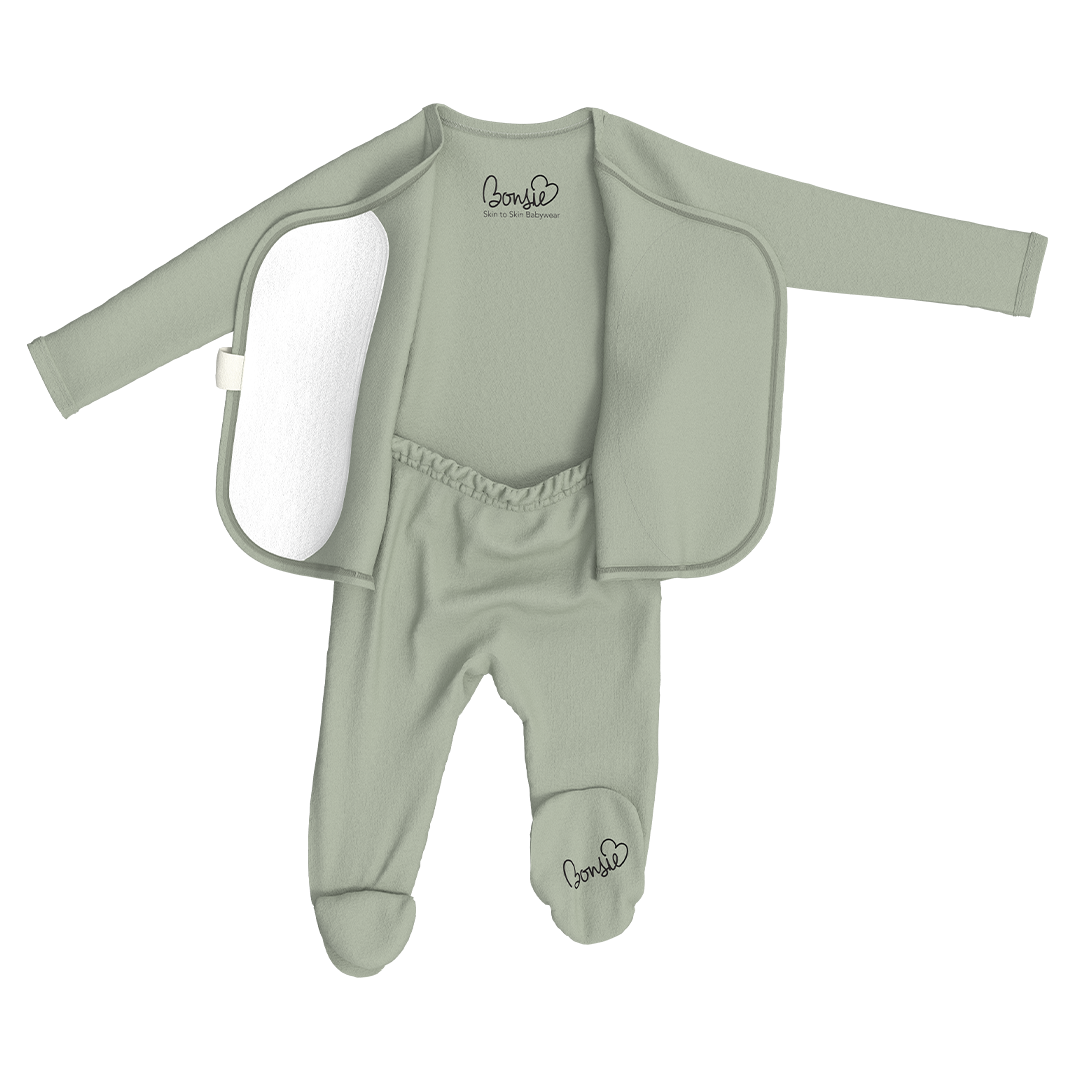 avocado skin-to-skin footie