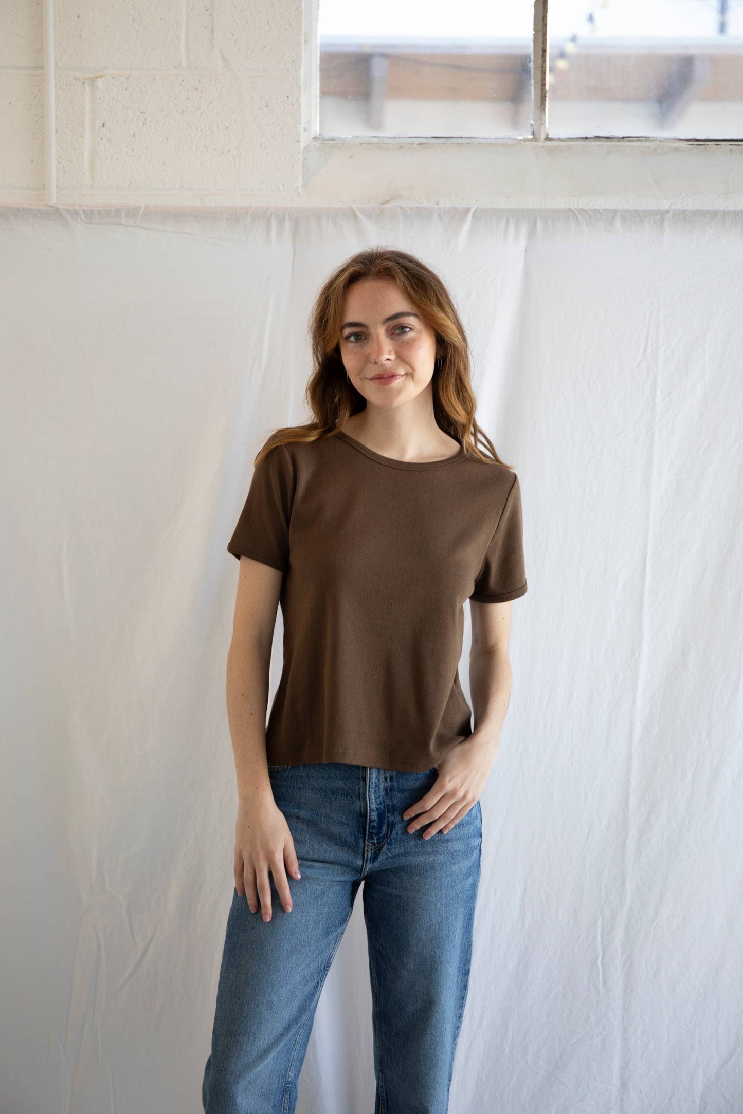 Basic Pointelle Top