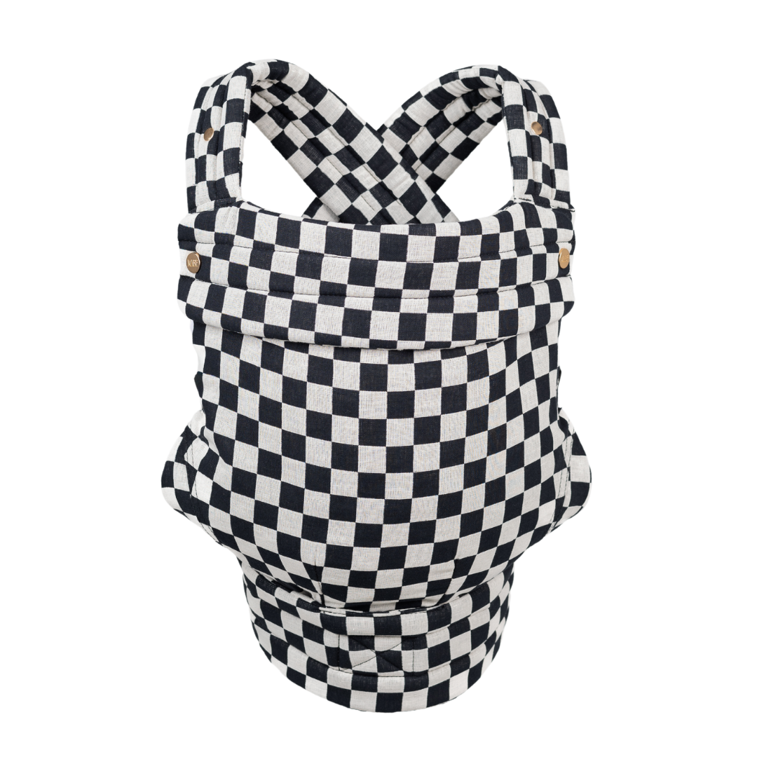 the monarch baby carrier - ebony check