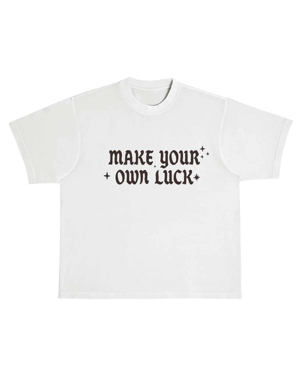 Graphic Tees Women Vintage | Make Your Own Luck Western: Unisex / L