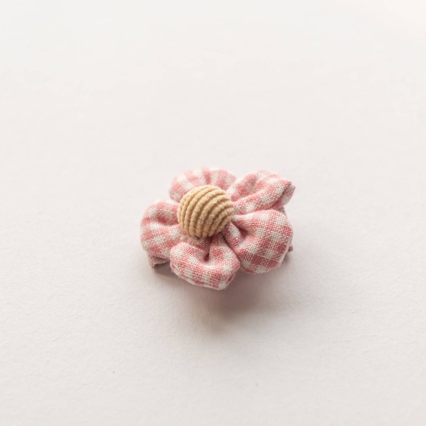 gingham flower hair clips