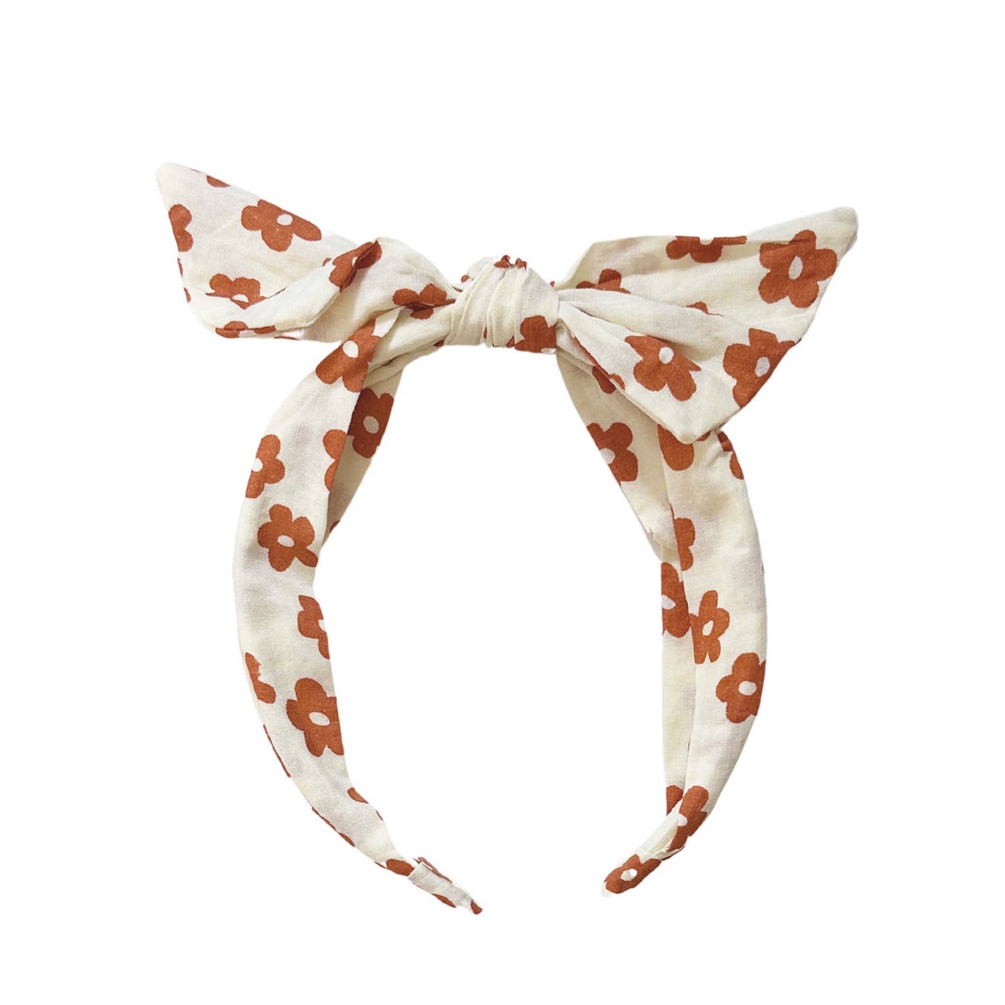 flower power tie headband