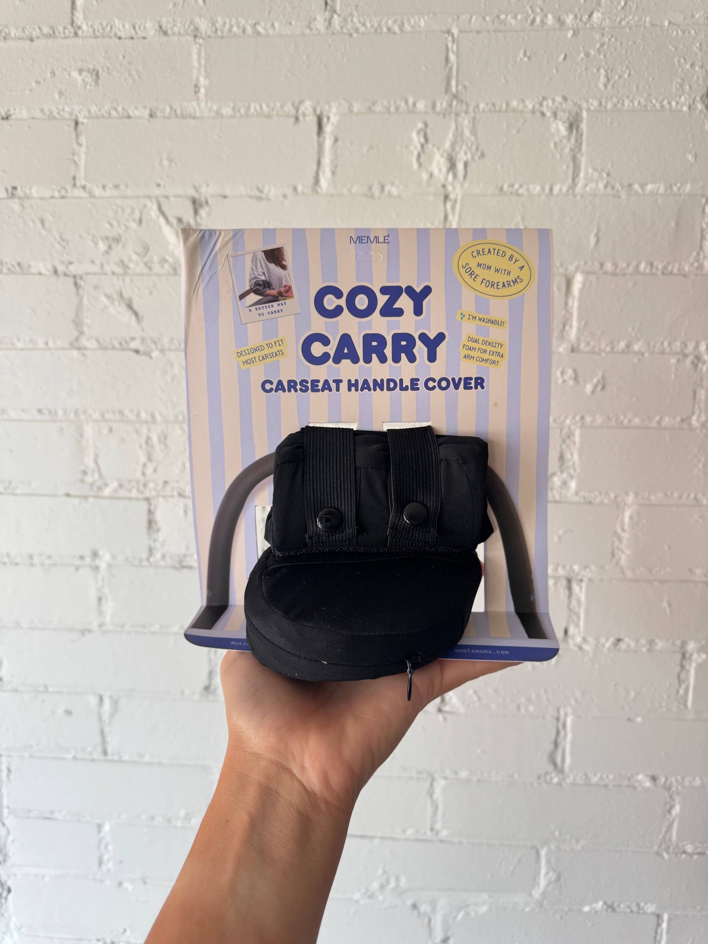 Cozy-Carry PRO Car Seat Handle Cushion – Dual-Density Memory