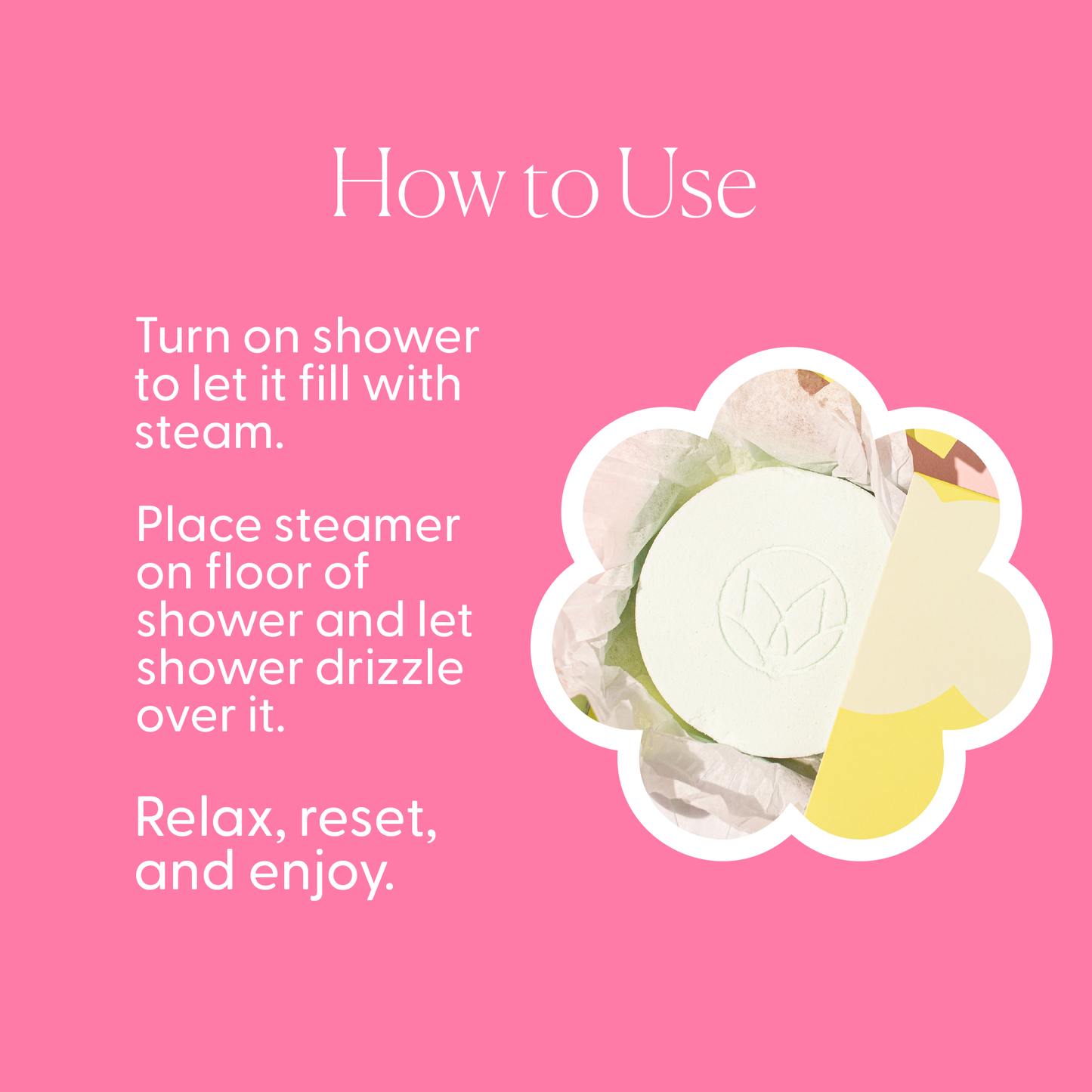 champagne and rose shower steamers