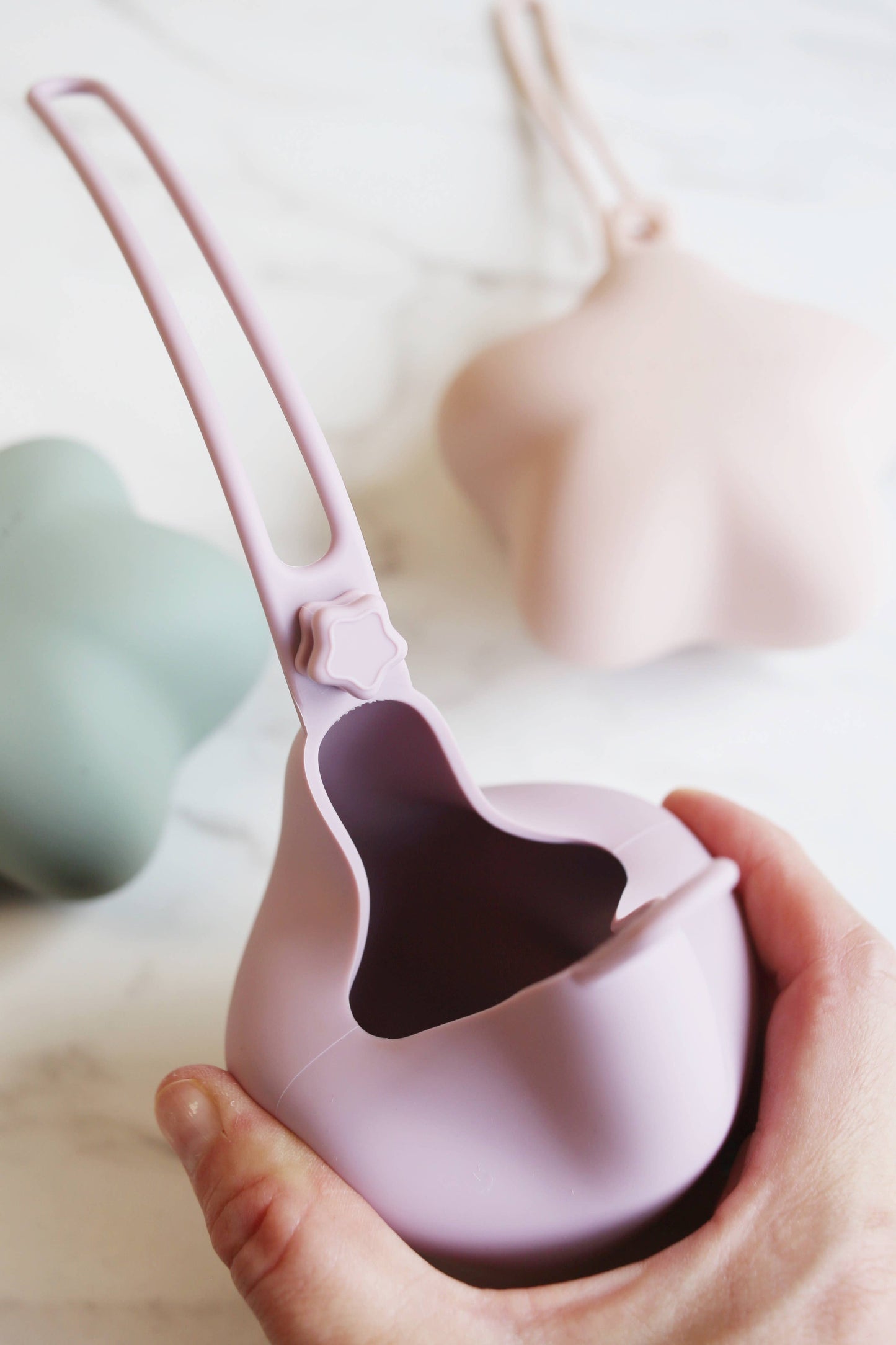 lavender/soft pink silicone pacifier case (2 pack)