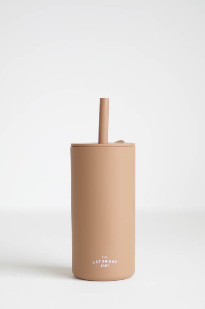 kid silicone straw cup