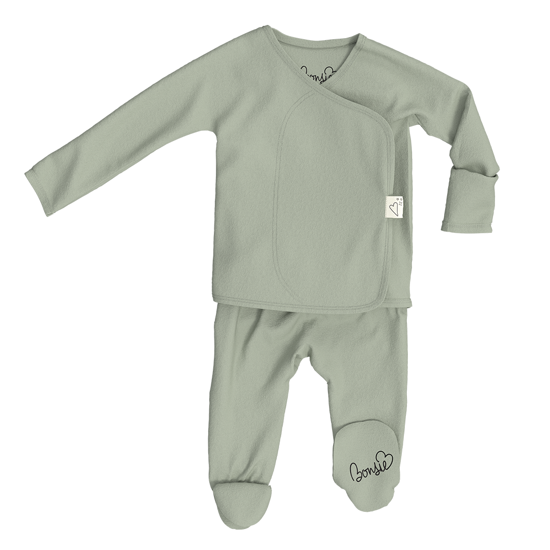 avocado skin-to-skin footie
