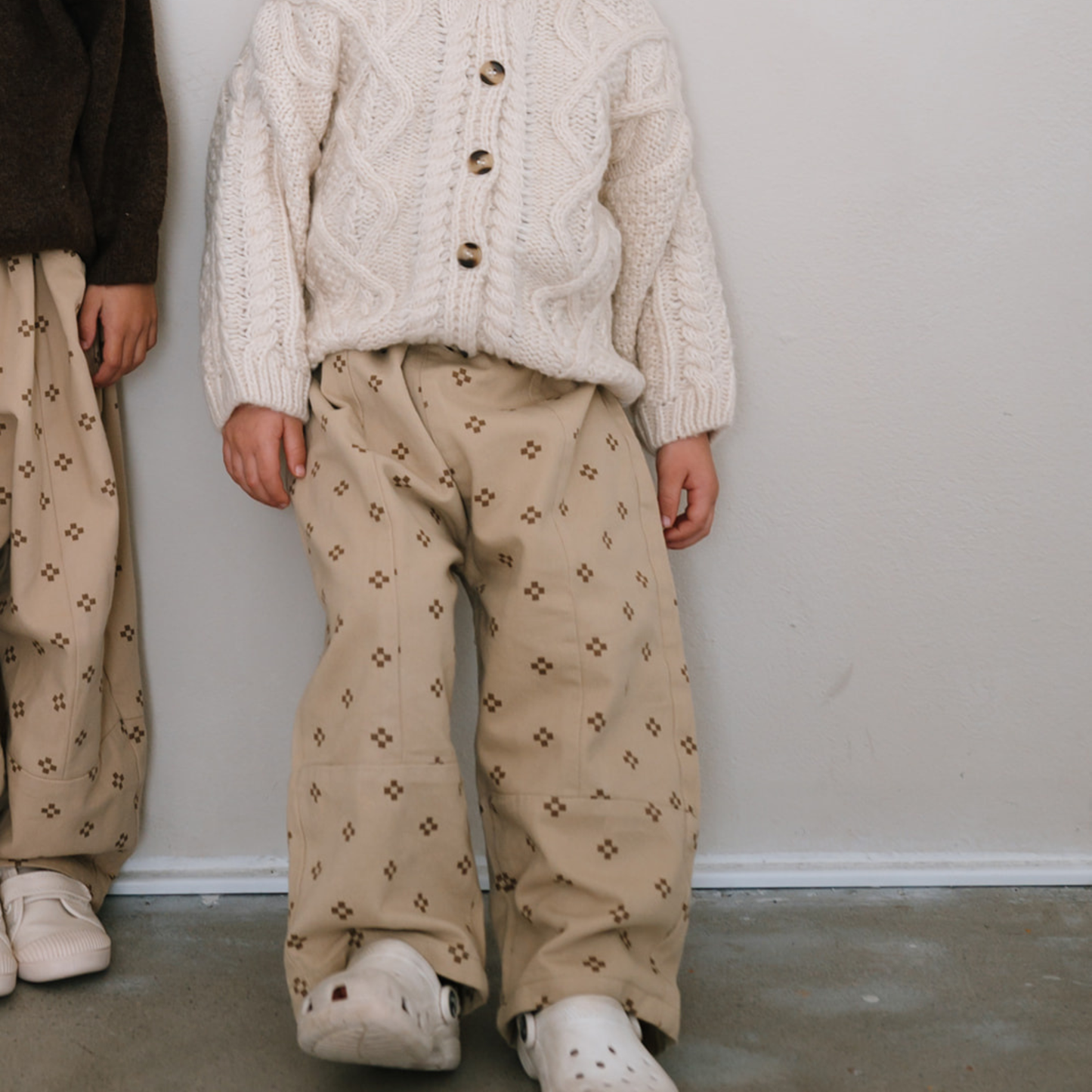 pattern drop pant