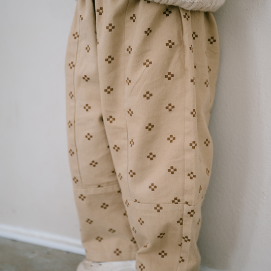 pattern drop pant