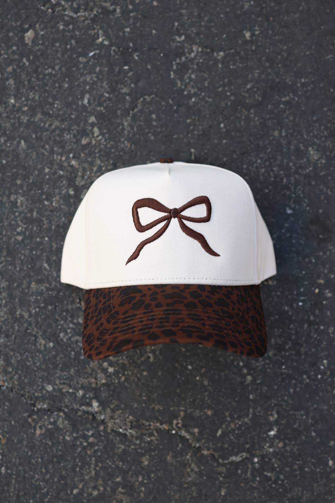 leopard bow hat