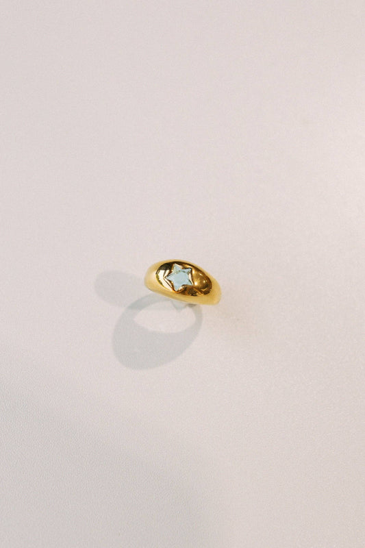 blue starglow ring: size 7
