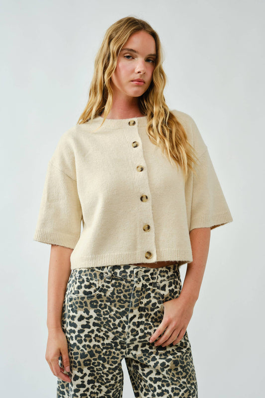 short sleeve cardigan