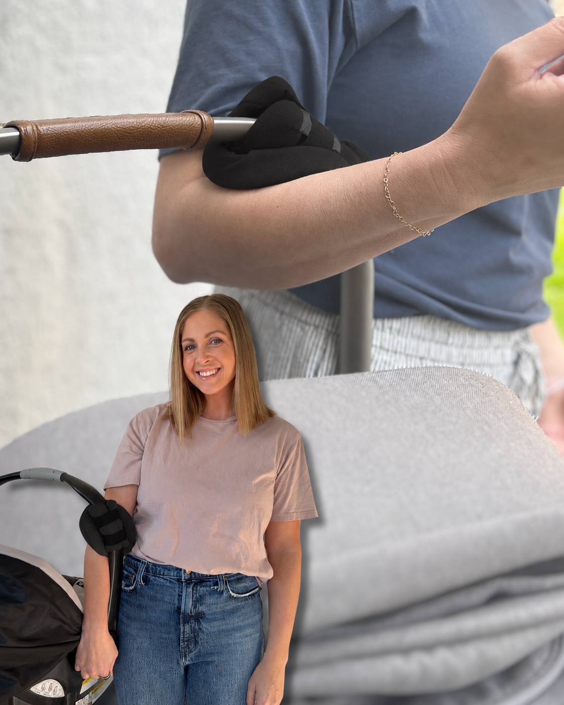 Cozy-Carry PRO Car Seat Handle Cushion – Dual-Density Memory