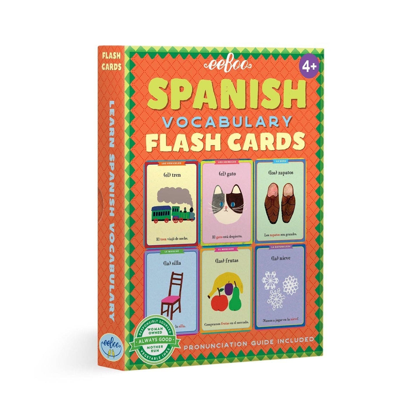 spanish vocabulary flash cards