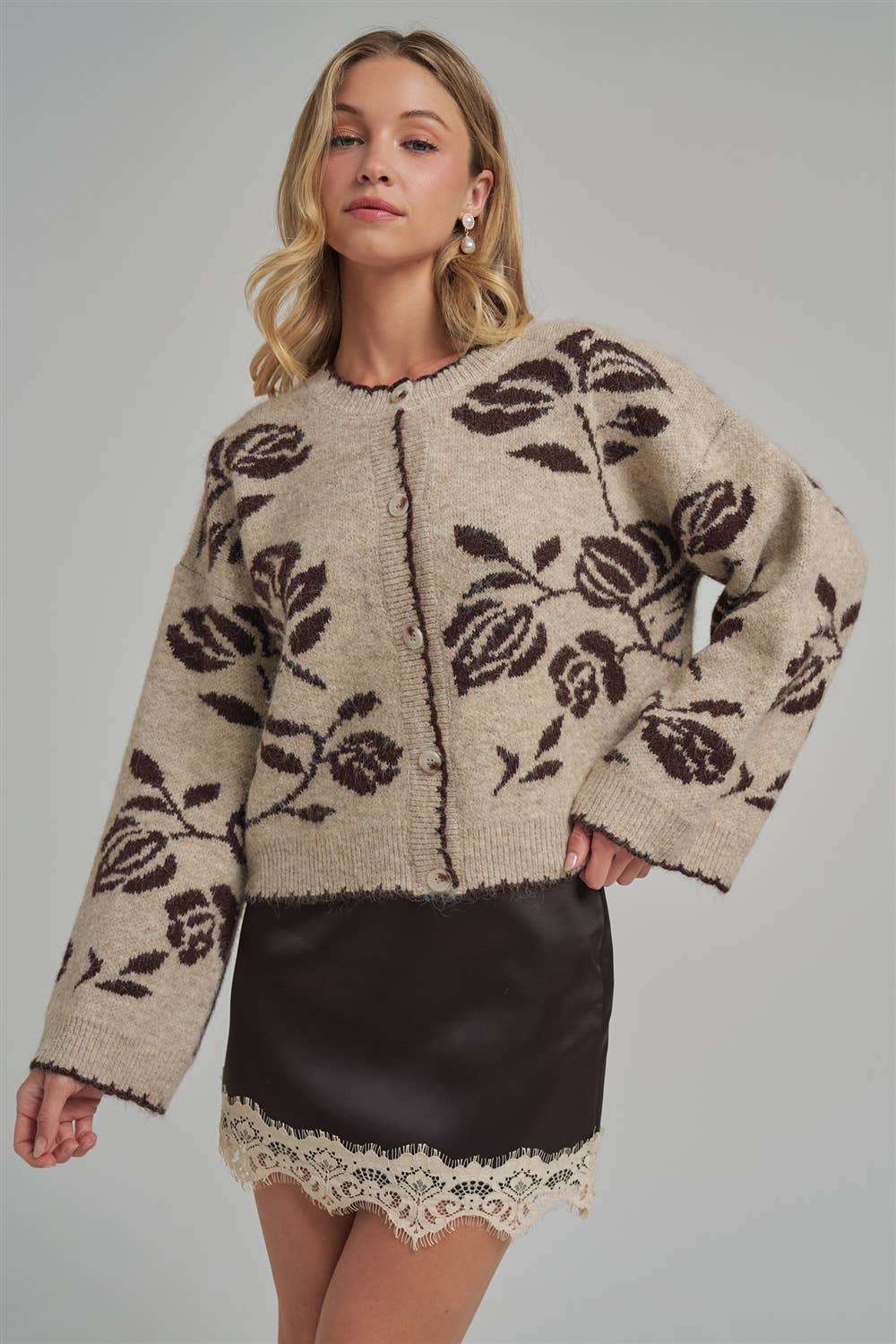 floral caridgan