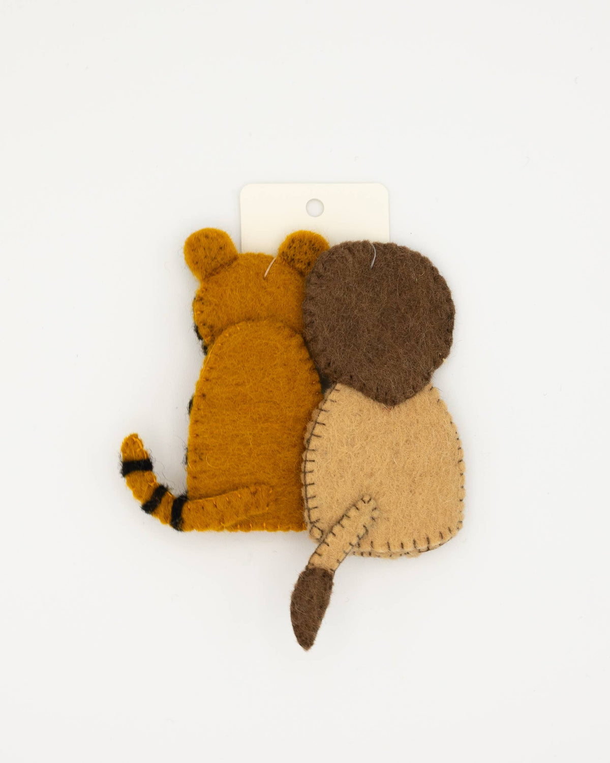 finger puppet - tiger and lion