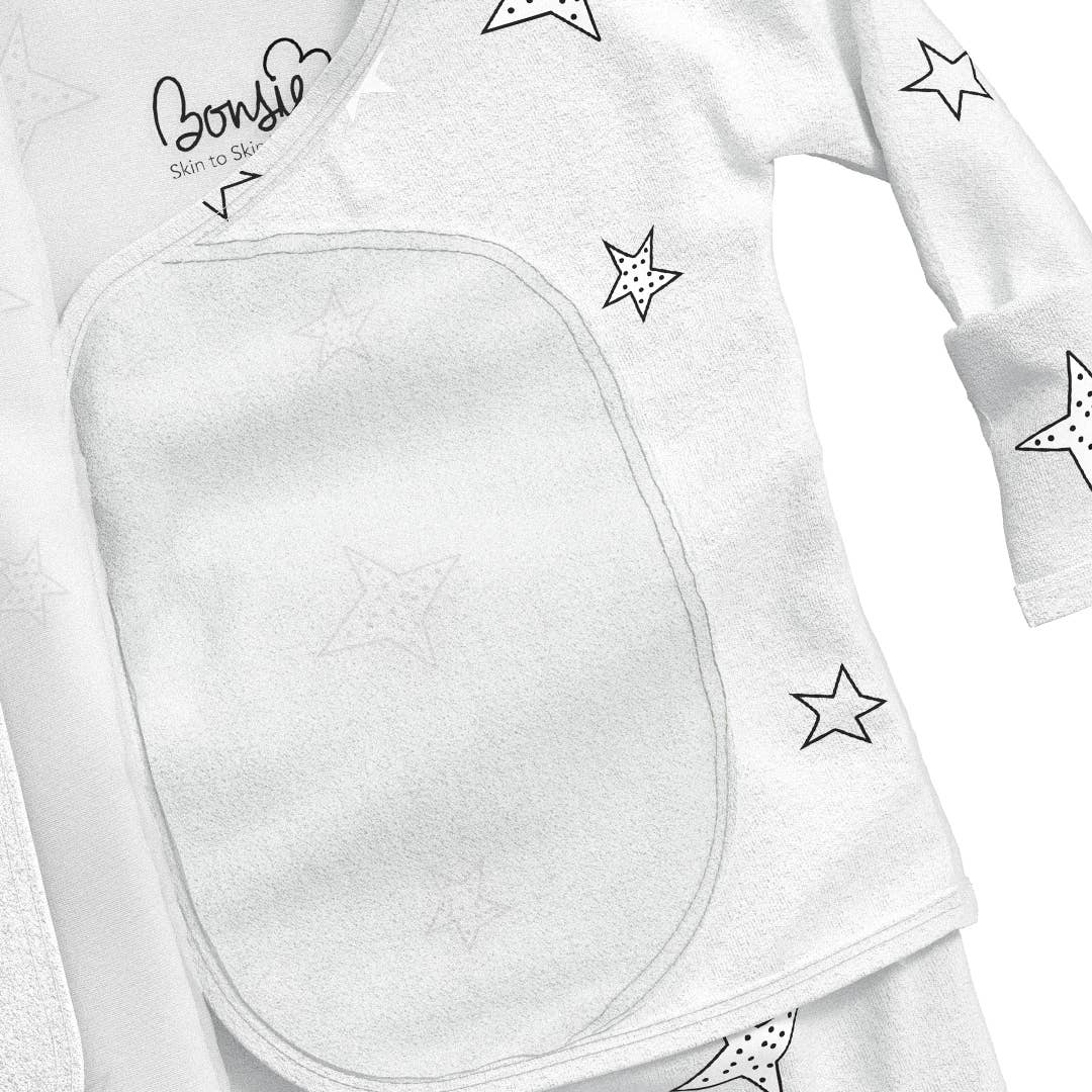 stars skin-to-skin footie