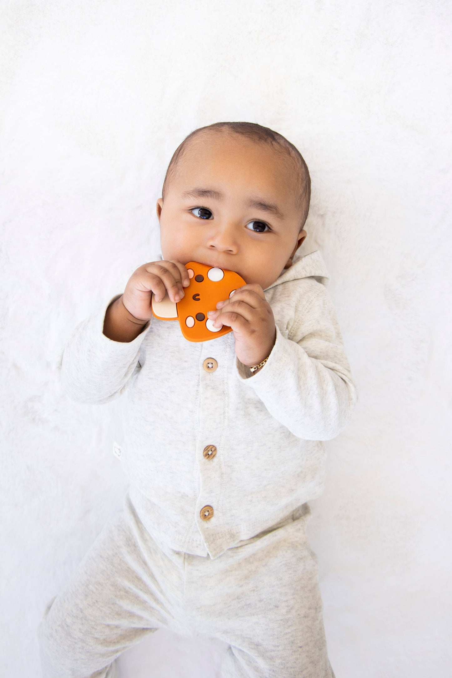 mushroom silicone teether