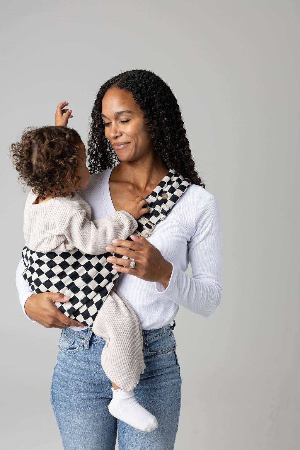 the monarch toddler sling - ebony check