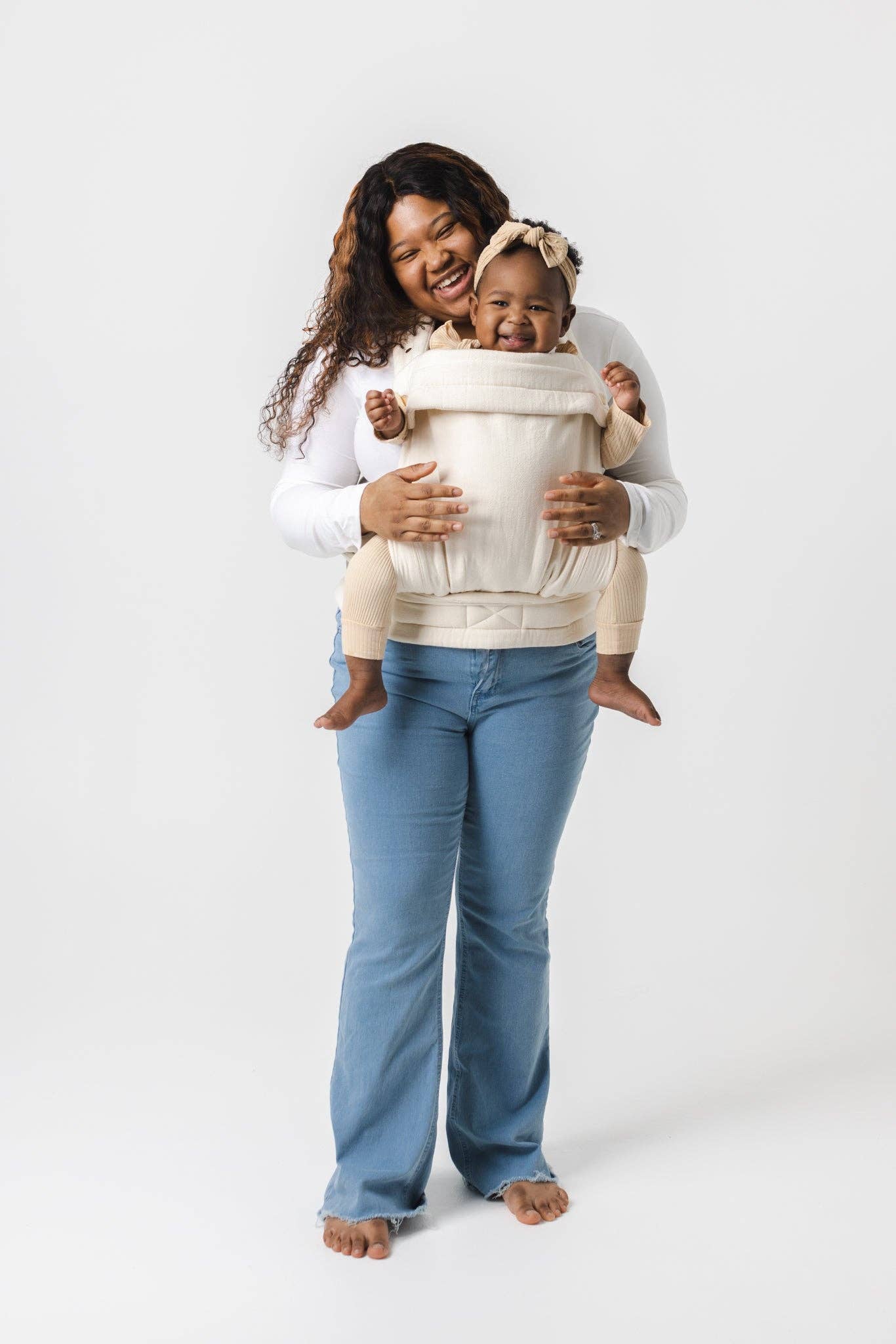 the monarch baby carrier - natural ivory
