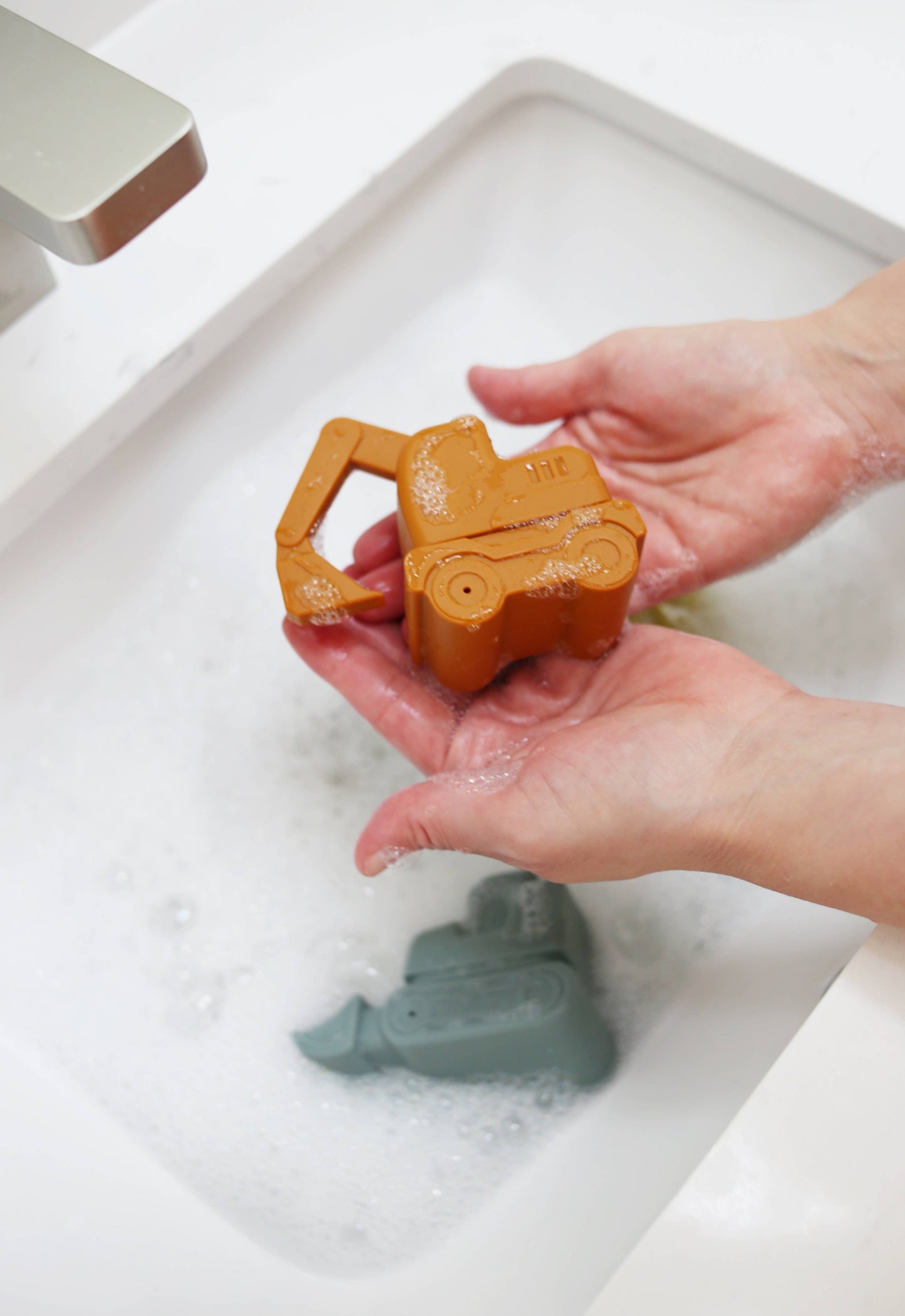 construction silicone bath toy set