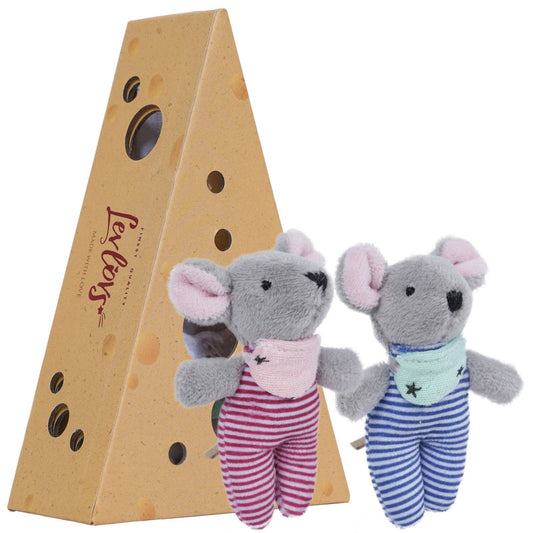 fluffy baby mice in a cheese box
