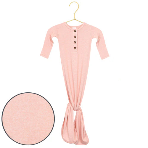 piper plush knit knotted gown