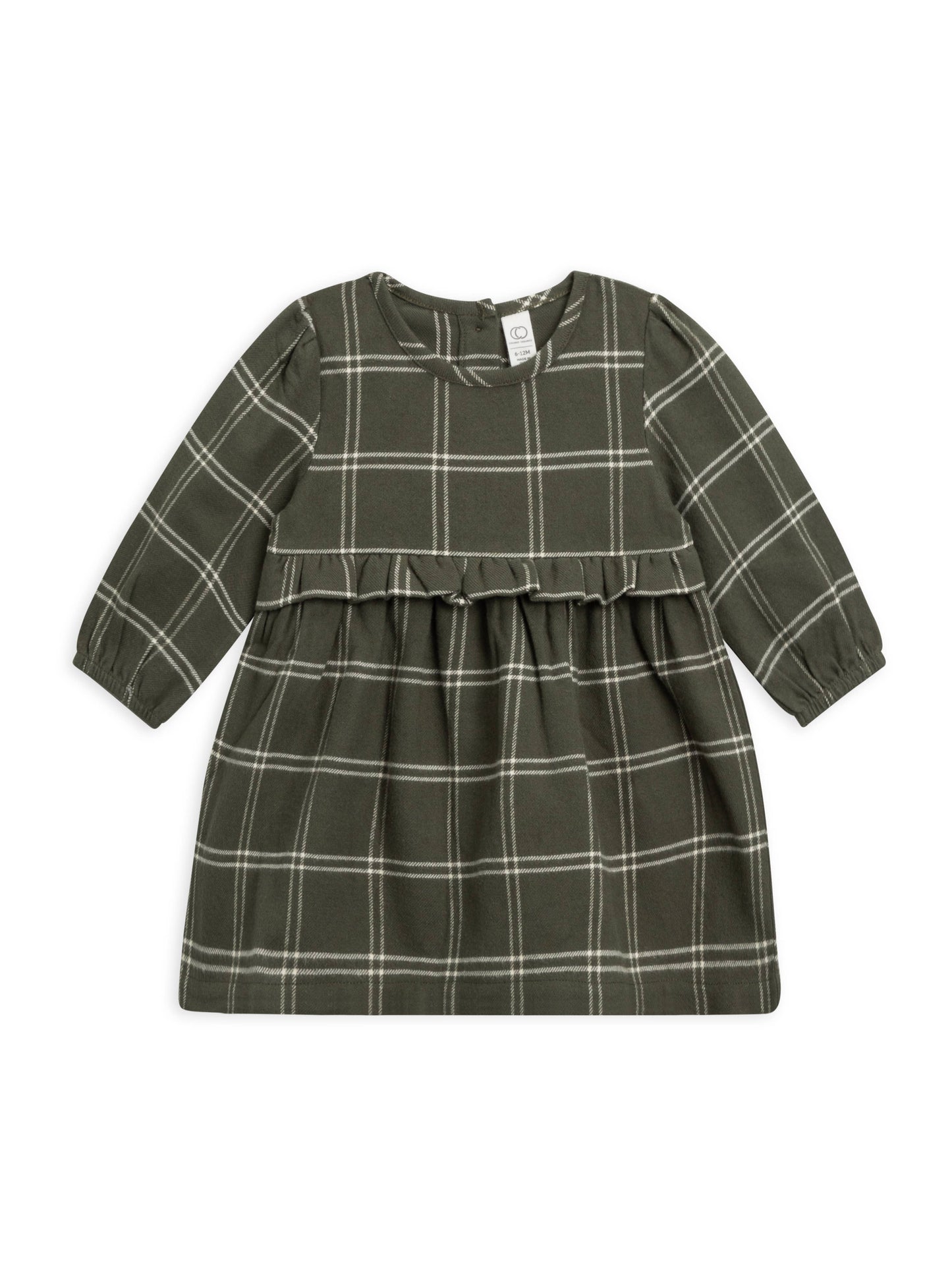 baby and kids sydney flannel ruffle dress