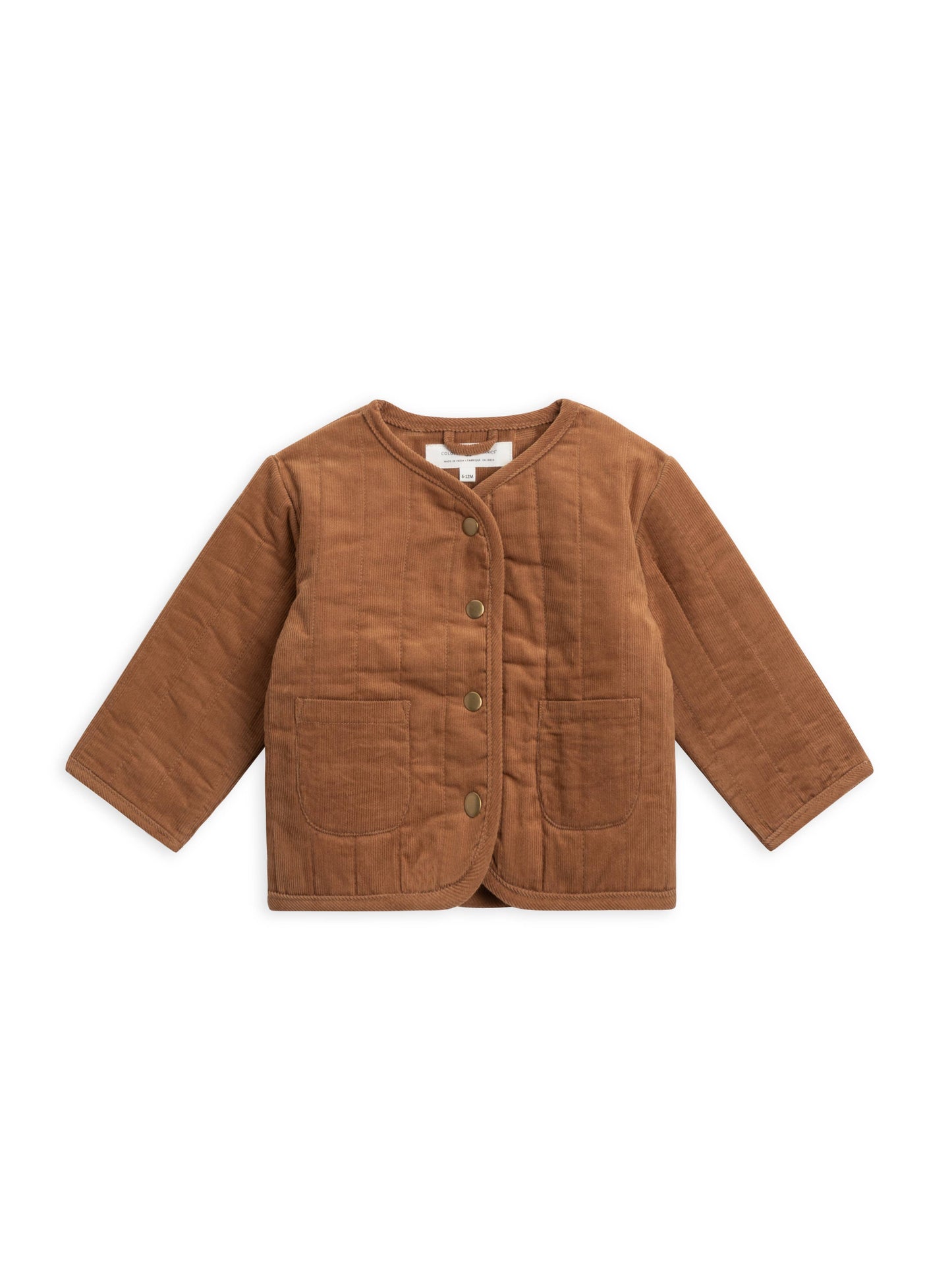 organic baby blake corduroy snap jacket